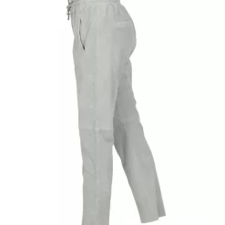 Trousers*OAKWOOD Gift Almond - Genuine Suede Leather Jogpants