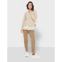 Trousers*OAKWOOD Gift Beige - Genuine Suede Leather Jogpants
