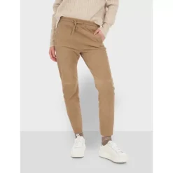 Trousers*OAKWOOD Gift Beige - Genuine Suede Leather Jogpants