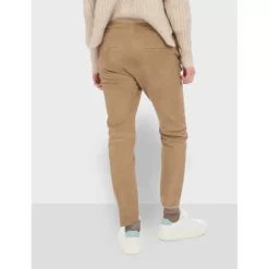 Trousers*OAKWOOD Gift Beige - Genuine Suede Leather Jogpants