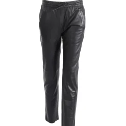 Trousers*OAKWOOD Gift Black - Genuine Leather Jogpants