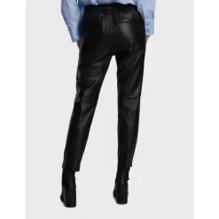 Trousers*OAKWOOD Gift Black - Genuine Leather Jogpants