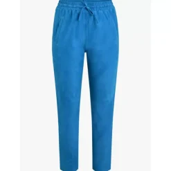 Trousers*OAKWOOD Gift Bleu - Genuine Suede Leather Jogpants
