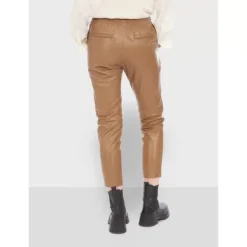 Trousers*OAKWOOD Gift Coffee- Genuine Leather Jogpants