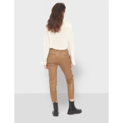 Trousers*OAKWOOD Gift Coffee- Genuine Leather Jogpants
