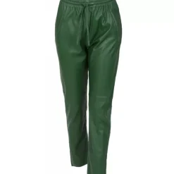 Trousers*OAKWOOD Gift Emerald- Genuine Leather Jogpants