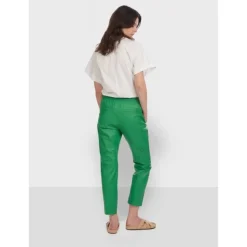 Trousers*OAKWOOD Gift Green - Genuine Leather Jogpants