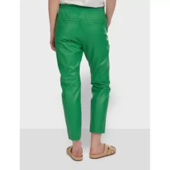 Trousers*OAKWOOD Gift Green - Genuine Leather Jogpants