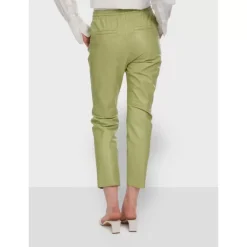 Trousers*OAKWOOD Gift Light Green - Genuine Leather Jogpants