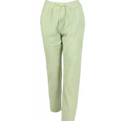 Trousers*OAKWOOD Gift Light Green - Genuine Suede Leather Jogpants