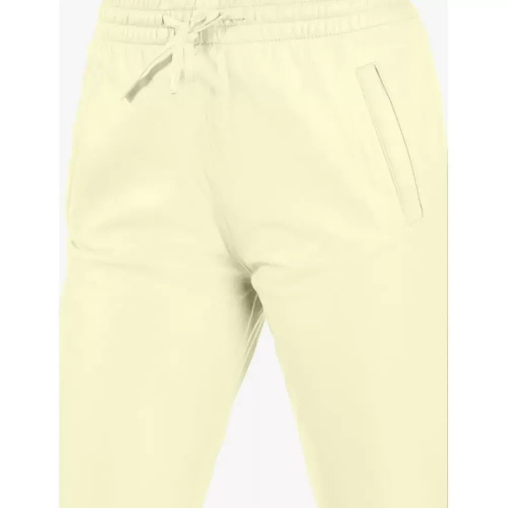 Trousers*OAKWOOD Gift Light Yellow - Genuine Leather Jogpants
