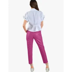 Trousers*OAKWOOD Gift Mauve - Genuine Leather Jogpants