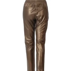 Trousers*OAKWOOD Gift Metal Gold - Genuine Leather Jogpants