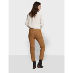 Trousers*OAKWOOD Gift Tan - Genuine Suede Leather Jogpants
