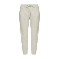 Trousers*OAKWOOD Gift White - Genuine Leather Jogpants