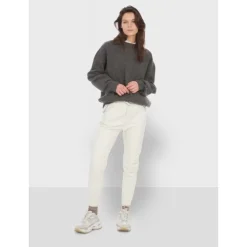 Trousers*OAKWOOD Gift White - Genuine Leather Jogpants