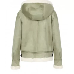 Biker Jackets*OAKWOOD Gloria Almond - Faux Shearling Bomber Jacket