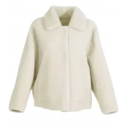 Jackets*OAKWOOD Helen Light Beige - Faux Shearling Reversible Jacket