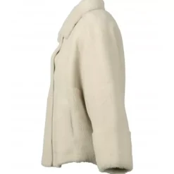 Jackets*OAKWOOD Helen Light Beige - Faux Shearling Reversible Jacket