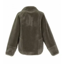 Jackets*OAKWOOD Helen Pale Green - Faux Shearling Reversible Jacket