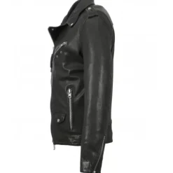 Jackets*OAKWOOD Hell Dark Grey - Biker Jacket With Asymmetrical Closure