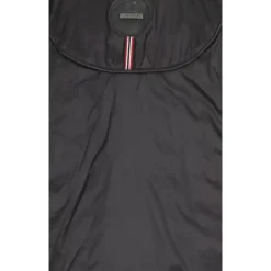 Downjackets*OAKWOOD Hopper Black - Mid-Long Genuine Leather Down Jacket Lapel Hood