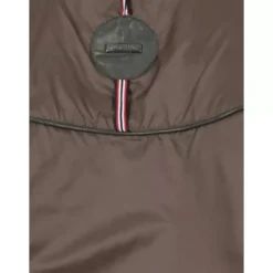 Downjackets*OAKWOOD Hyper Dark Khaki - Short Genuine Leather Down Jacket Lapel Hood