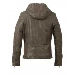 Jackets*OAKWOOD Jude Khaki - Asymmetrical Jacket With Hood