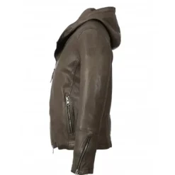 Jackets*OAKWOOD Jude Khaki - Asymmetrical Jacket With Hood