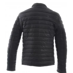 Down Jackets*OAKWOOD Julien Black - Genuine Leather Down Jacket With Press Buttoned Mandarin Collar