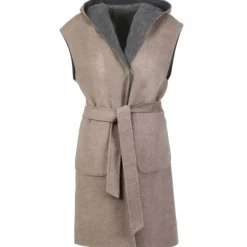 Vests*OAKWOOD Libertad Bicolor -Sleeveless Blended Wool Coat