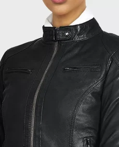 Jackets*OAKWOOD Lina Black - Short Jacket In Genuine Leather