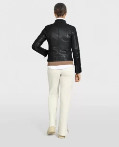 Jackets*OAKWOOD Lina Black - Short Jacket In Genuine Leather