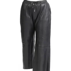 Trousers*OAKWOOD Loft Black - Genuine Leather Short Trousers