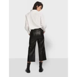 Trousers*OAKWOOD Loft Black - Genuine Leather Short Trousers