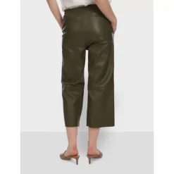 Trousers*OAKWOOD Loft Khaki - Genuine Sheep Leather Short Trousers
