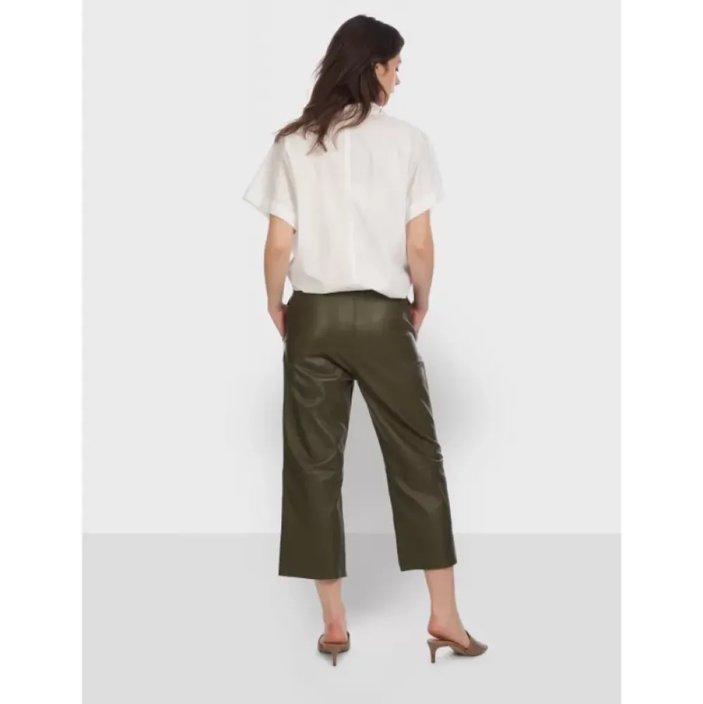 Trousers*OAKWOOD Loft Khaki - Genuine Sheep Leather Short Trousers