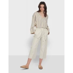 Trousers*OAKWOOD Loft White - Genuine Sheep Leather Short Trousers