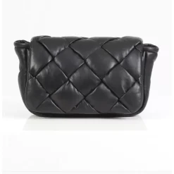 Accessories*OAKWOOD Lolita Black - Small Padded Genuine Leather Handbag Bag