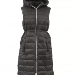 Vests*OAKWOOD Maggy Black-Black - Long Sleveless Down Jacket