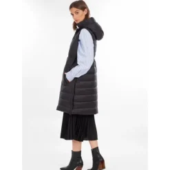 Vests*OAKWOOD Maggy Black-Black - Long Sleveless Down Jacket