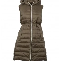 Vests*OAKWOOD Maggy Khaki - Long Sleveless Down Jacket
