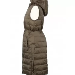 Vests*OAKWOOD Maggy Khaki - Long Sleveless Down Jacket