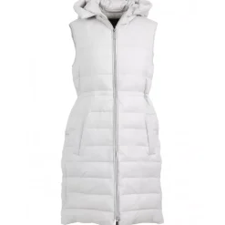 Vests*OAKWOOD Maggy Light Grey - Long Sleveless Down Jacket