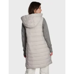 Vests*OAKWOOD Maggy Light Grey - Long Sleveless Down Jacket
