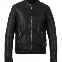 Jackets*OAKWOOD Maiden Black - Short Jacket In Genuine Leather