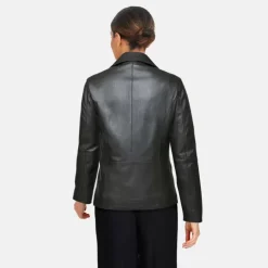 Biker Jackets*OAKWOOD Maranta Black - Asymetrical Jacket In Genuine Leather