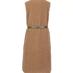 Vests*OAKWOOD Matcha Toffee - Curly Fake Fur Sleeveless Coat