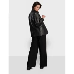 Tops And Shirts*OAKWOOD Meg Black - Genuine Sheep Leather Blazer