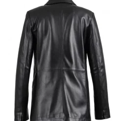Tops And Shirts*OAKWOOD Meg Black - Genuine Sheep Leather Blazer